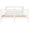 vidaXL Bed Frame without Mattress White 140x200 cm Solid Wood Pine