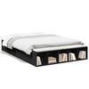 vidaXL Bed Frame without Mattress Black 120x190 cm