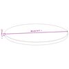 vidaXL Table Top Ø80x2.5 cm Bamboo