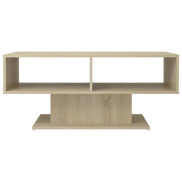 vidaXL Coffee Table Sonoma Oak 103.5x50x44.5 cm Engineered Wood