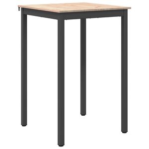 vidaXL Bar Table Natural 70 x 70 x 105 cm Solid Pine Wood