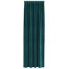 vidaXL Blackout Curtains 2 pcs Dark Green 140 x 245 cm Velvet