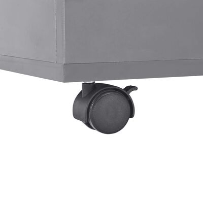 vidaXL Coffee Table High Gloss Grey 100x100x35 cm