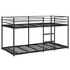 vidaXL Bunk Bed without Mattress Black 90x190 cm Steel