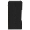 vidaXL TV Cabinet 2 pcs Black 40 x 30 x 60.5 cm Engineered wood