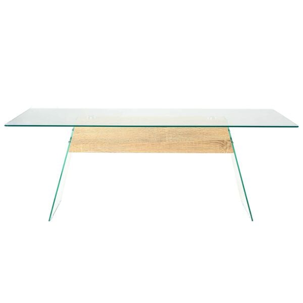 vidaXL Coffee Table Transparent 110 x 55 x 40 cm Glass