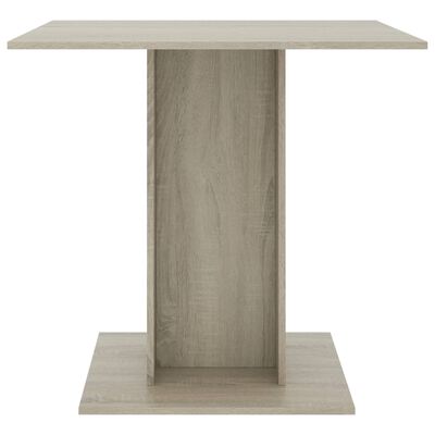 vidaXL Dining Table Sonoma Oak 80x80x75 cm Engineered Wood