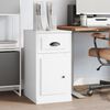 vidaXL Side Cabinet with Drawer White 40x50x75 cm Engineered Wood