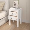 vidaXL Bedside Cabinets 2 pcs White 40x35x61.5 cm Solid Wood Pine