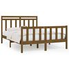 vidaXL Bed Frame without Mattress Honey Brown Solid Wood Pine 150x200 cm King Size