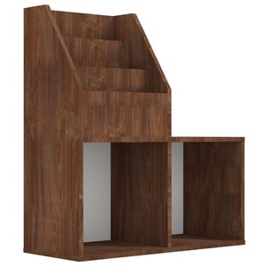 vidaXL Children's Magazine Rack | Brown Oak | Engineered Wood | Medium