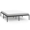 vidaXL Metal Bed Frame without Mattress Black 140x200cm