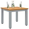 vidaXL Outdoor Tables Natural and grey 45 x 45 x 38 cm