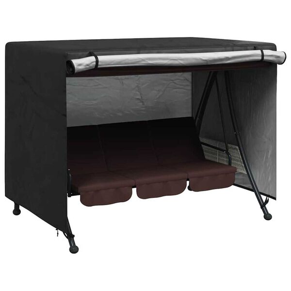 vidaXL Outdoor Swing Cover Black 220 x 150 x 150 cm 210D Oxford Fbric