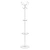 vidaXL Coat Stand with Umbrella Holder White 180 cm Powder-coated Iron