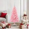 vidaXL Christmas Tree with 150 LEDs with Stand Pink 120 cm PVC