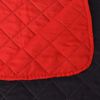 vidaXL Double-sided Quilted Bedspread Red and Black 220x240 cm