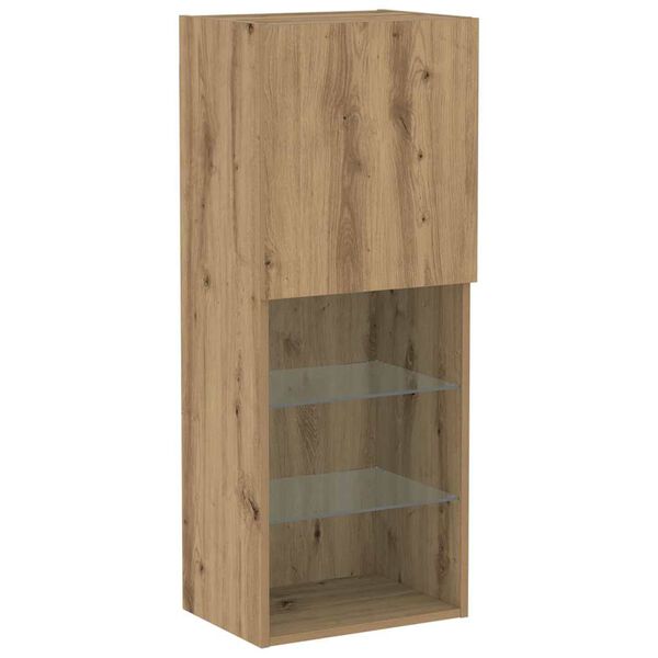 vidaXL TV Cabinet Set Artisan Oak 40.5 x 30 x 102 cm Engineered Wood