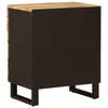 vidaXL Bed cabinet with Drawer Brown 50 x 33 x 60 cm Solid Mango Wood