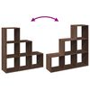 vidaXL Room Divider Bookcase&nbsp;3-Tier&nbsp;Brown Oak 99x29x99 cm Engineered Wood