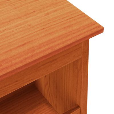 vidaXL Hall Bench Wax Brown 60x28x45 cm Solid Wood Pine