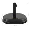 vidaXL Parasol Base Black Concrete Square 25 kg