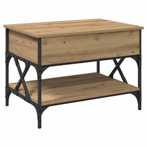 vidaXL Coffee Table Artisan Oak 70x50x50cm Engineered Wood