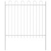 vidaXL Garden Fence BOXTEL 2 pcs 3.4 x 0.8 m Powder-coated Steel White