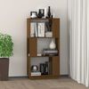 vidaXL Book Cabinet/Room Divider Honey Brown 51x25x101 cm Solid Wood Pine