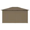 vidaXL Garden Marquee with Curtains 4x3 m Taupe 180 g/m&sup2;