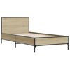 vidaXL Bed Frame without Mattress Sonoma Oak 90x190 cm Single