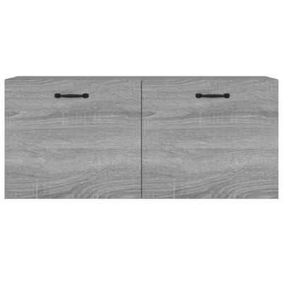 vidaXL Wall Cabinet Grey Sonoma 80x35x36,5 cm Engineered Wood