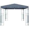 vidaXL Gazebo with LED String Lights 400x300 cm Anthracite