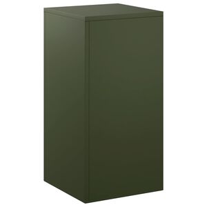 vidaXL Plant Stand Olive Green 30 x 30 x 60 cm Weathering Steel
