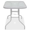 vidaXL 8 Piece Outdoor Dining Set Steel and Textilene Grey
