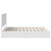vidaXL Storage Bed with Headboard White 160 x 200 cm Engineered Wood