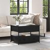 vidaXL Coffee Table Black Oak 70 x 50 x 54.5 cm Engineered Wood
