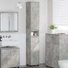 vidaXL Bathroom Cabinet with Shelf Concrete Grey 30.5 x 30 x 195 cm