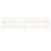 vidaXL Day Bed without Mattress White Solid Wood Pine 80x200 cm