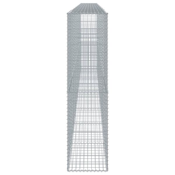 vidaXL Gabion Basket with Cover 800x50x200 cm Galvanised Iron