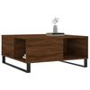 vidaXL Coffee Table Brown Oak 80x80x36.5 cm Engineered Wood