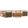 vidaXL Outdoor Sofa Set 7 pcs Natural Solid Acacia Wood