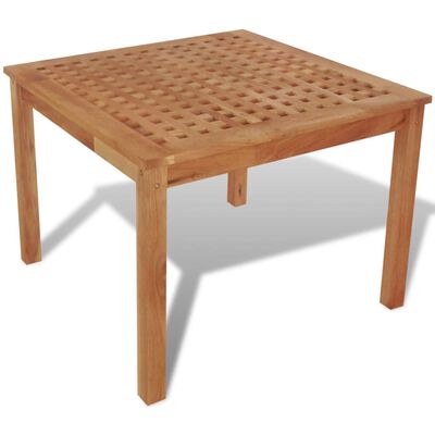 vidaXL Side Table Solid Walnut Wood 60x60x45 cm