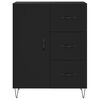 vidaXL Highboard Black 69.5x34x180 cm Engineered Wood