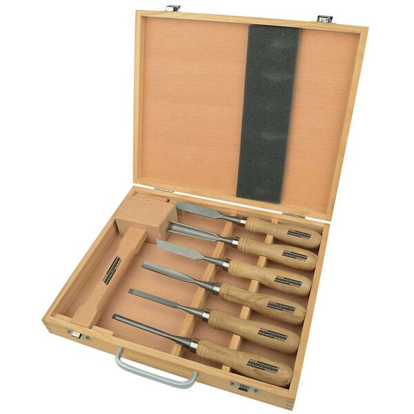Brüder Mannesmann 7 Piece Wood Carving Tool Set 66107