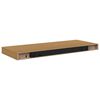 vidaXL Wall Shelf 2 pcs Beige 60 x 23.5 x 4 cm Engineered Wood