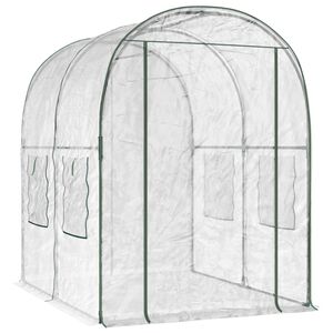 vidaXL Greenhouse with Frame Transparent 160 x 200 x 192.5 cm PVC