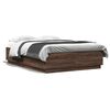vidaXL Bed Frame without Mattress Brown Oak 120x200 cm