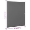 vidaXL Insect Screen for Windows Anthracite 80x100 cm
