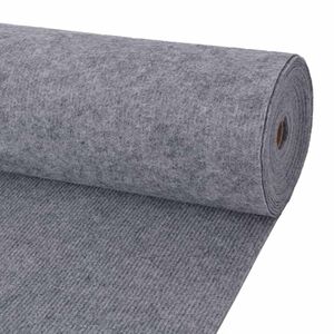 vidaXL Carpet Grey 1.2 x 15 m Polyester